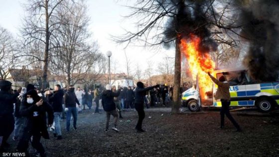 النيران تشتعل في السويد… واضطرابات كبيرة إثر “خطط لحرق القرآن”